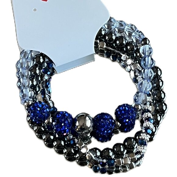 Charmze Stackable Stretch Beads Multicolor Bracelet Set of Three NEW - Picture 1 of 1